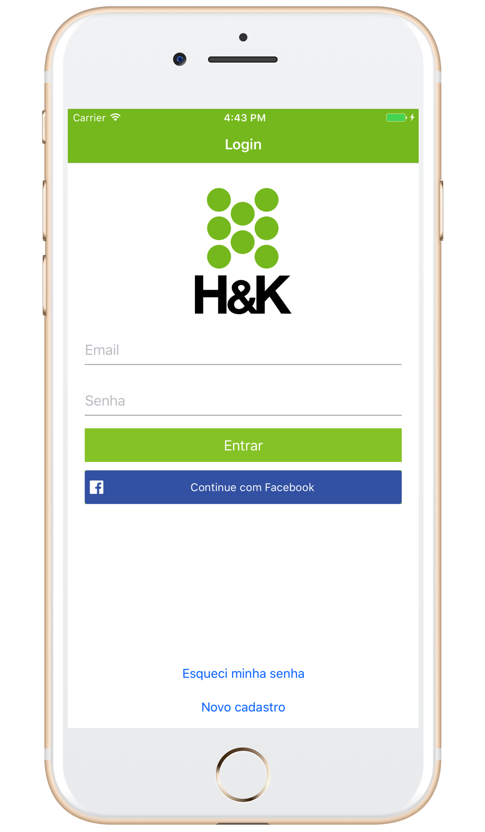 iOS version of the H&K app